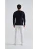 YE-6745-209 Pull bleu marine col V