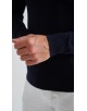 YE-6745-209 Pull bleu marine col V