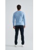 YE-6746-202 Pull col rond - Bleu ciel