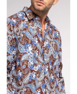 SOFT701-9-"SOFT TOUCH" shirt SALVADOR prints comfort fit