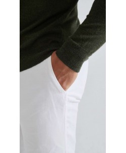 YE-6746-217 Pull col rond - KAKI
