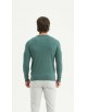 YE-6746-216 Pull col rond - vert menthe