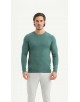 YE-6746-216 Pull col rond - vert menthe