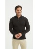 YE-6738-173 Pull col camionneur - Noir vintage
