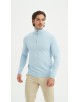 YE-6738-176 Pull col camionneur - Bleu doux