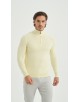 YE-6738-182 Pull col camionneur - Jaune paille