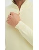 YE-6738-182 Pull col camionneur - Jaune paille