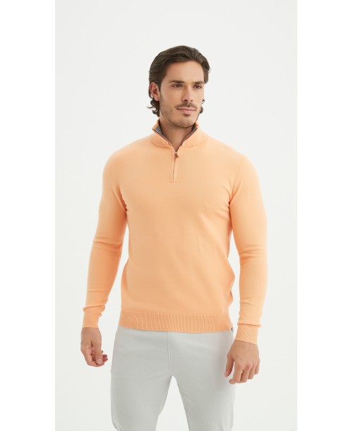 YE-6738-186 Pull col camionneur - Orange