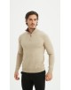YE-6738-201 Pull col camionneur - Beige