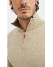 YE-6738-201 Pull col camionneur - Beige