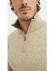 YE-6738-201 Pull col camionneur - Beige