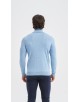 YE-6738-202 Pull col camionneur - Bleu chiné