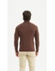 YE-6738-204 Pull col camionneur - Marron vintage