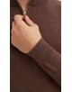 YE-6738-204 Pull col camionneur - Marron vintage