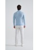 YE-6738-212 Pull col camionneur - Bleu azur