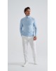 YE-6738-212 Pull col camionneur - Bleu azur
