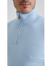 YE-6738-212 Pull col camionneur - Bleu azur