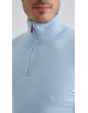 YE-6738-212 Pull col camionneur - Bleu azur