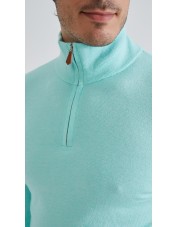 YE-6738-213 Pull col camionneur - Vert d'eau