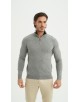 YE-6738-214 Pull col camionneur - Gris argent