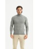 YE-6738-214 Pull col camionneur - Gris argent