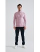 YE-6738-215 Pull col camionneur - Rose carbone