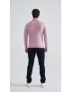 YE-6738-215 Pull col camionneur - Rose carbone