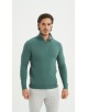 YE-6738-216 Pull col camionneur - Vert menthe