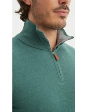 YE-6738-216 Pull col camionneur - Vert menthe