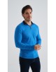 YE-6738-218 Pull col camionneur - Bleu de France