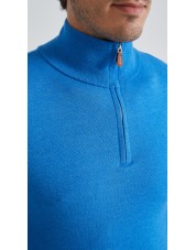 YE-6738-218 Pull col camionneur - Bleu de France