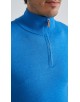 YE-6738-218 Pull col camionneur - Bleu de France