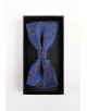 BT-0574 Coffret noeud papillon & pochette à motifs en bleu