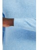 YE-6738-102 High zip neck sky blue vintage jumper