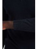 YE-6738-104 High zip neck navy blue vintage jumper