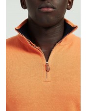 YE-6738-112 High zip neck orange jumper