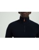 YE-6738-117 High zip neck navy blue jumper