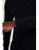 YE-6738-117 High zip neck navy blue jumper