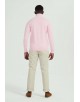 YE-6738-120 High zip neck pink jumper