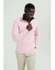 YE-6738-120 High zip neck pink jumper