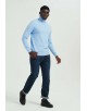 YE-6741-102 Sky blue turtle neck jumpers