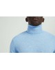 YE-6741-102 Sky blue turtle neck jumpers