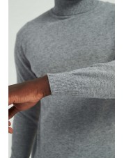 YE-6741-103 Grey turtle neck jumpers