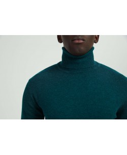 YE-6741-106 Sapin green turtle neck jumpers