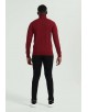 YE-6741-113 Burgundy vintage turtle neck jumpers