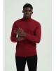 YE-6741-113 Burgundy vintage turtle neck jumpers