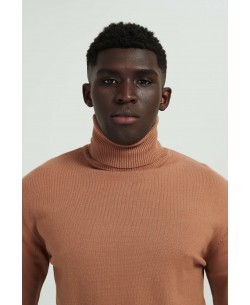 YE-6741-115 Camel turtle neck jumpers