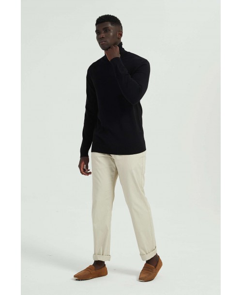 YE-6741-118 Black turtle neck jumpers