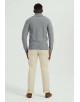 YE-6854-103 Cardigan cable knit grey jumper