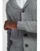 YE-6854-103 Cardigan cable knit grey jumper
